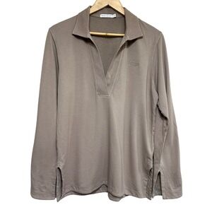 Peter‎ Millar Long Sleeve Knit Tunic Womens L Pebble Sawgrass Logo Resort Beach